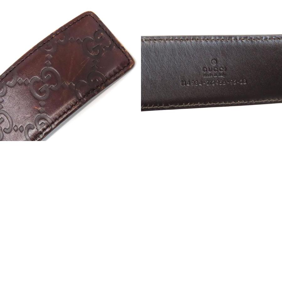 GUCCI（グッチ） インターロッキングG グッチシマ ベルト 95/38 114984