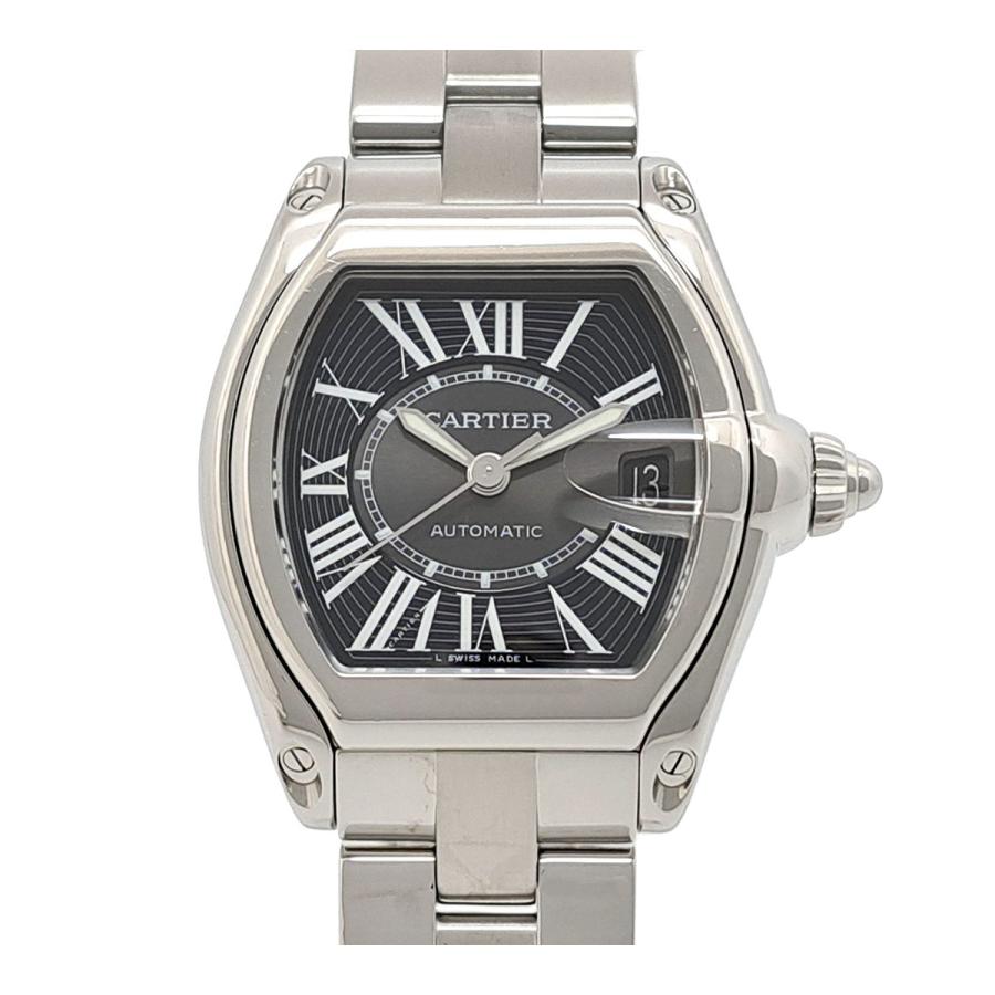 カルティエ ロードスター LM W62041V3 自動巻き ステンレススティール メンズ CARTIER 【中古】 【時計】 Cartier（カルティエ） ロードスター LM W62041V3 自動巻き ステンレス