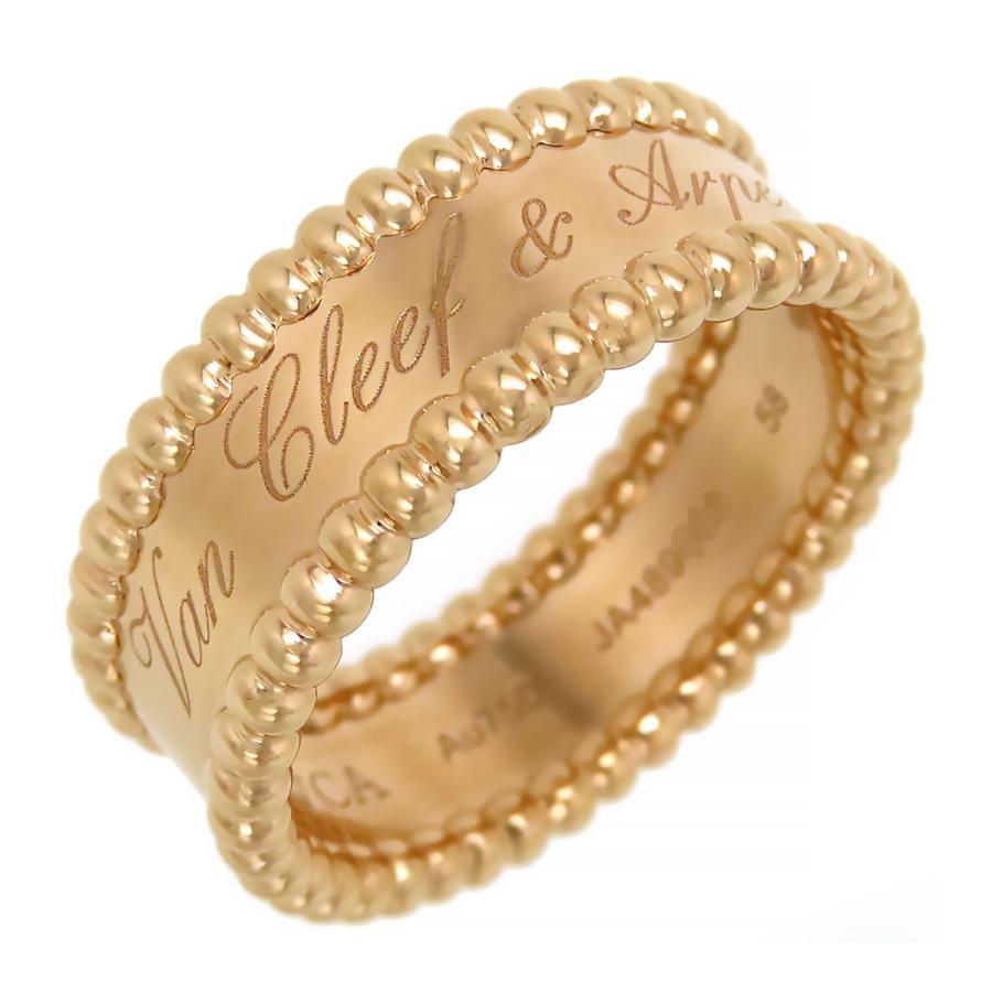 ヴァンクリーフ＆アーペル ペルレ シニアチュール リング #58 VCARN32400 Au750 (K18PG) ユニセックス Van Cleef & Arpels 【中古】 【ジュエリー】 ヴァンクリーフ＆アーペル ペルレ シニアチュール リング #58