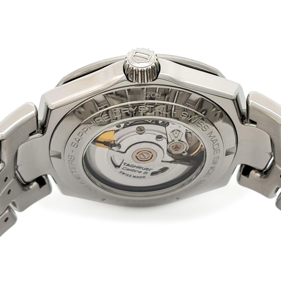 TAG HEUER タグホイヤー リンク キャリバー 5 腕時計 WBC2112 ステンレススチール シルバー ネイビー  メンズ【中古】 タグホイヤー リンク キャリバー5 WBC2112 自動巻き ステンレス