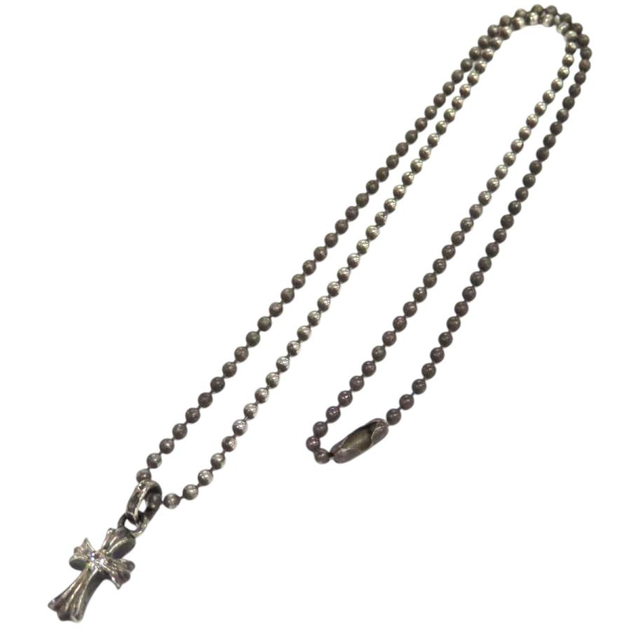 クロムハーツ ベイビー ファット ダイヤ チャーム ネックレス インボイス付き SV925 2Pダイヤモンド ユニセックス CHROME HEARTS 【中古】 【アパレル・小物】 クロムハーツ ベイビー ファット ダイヤ チャーム ネックレス イン