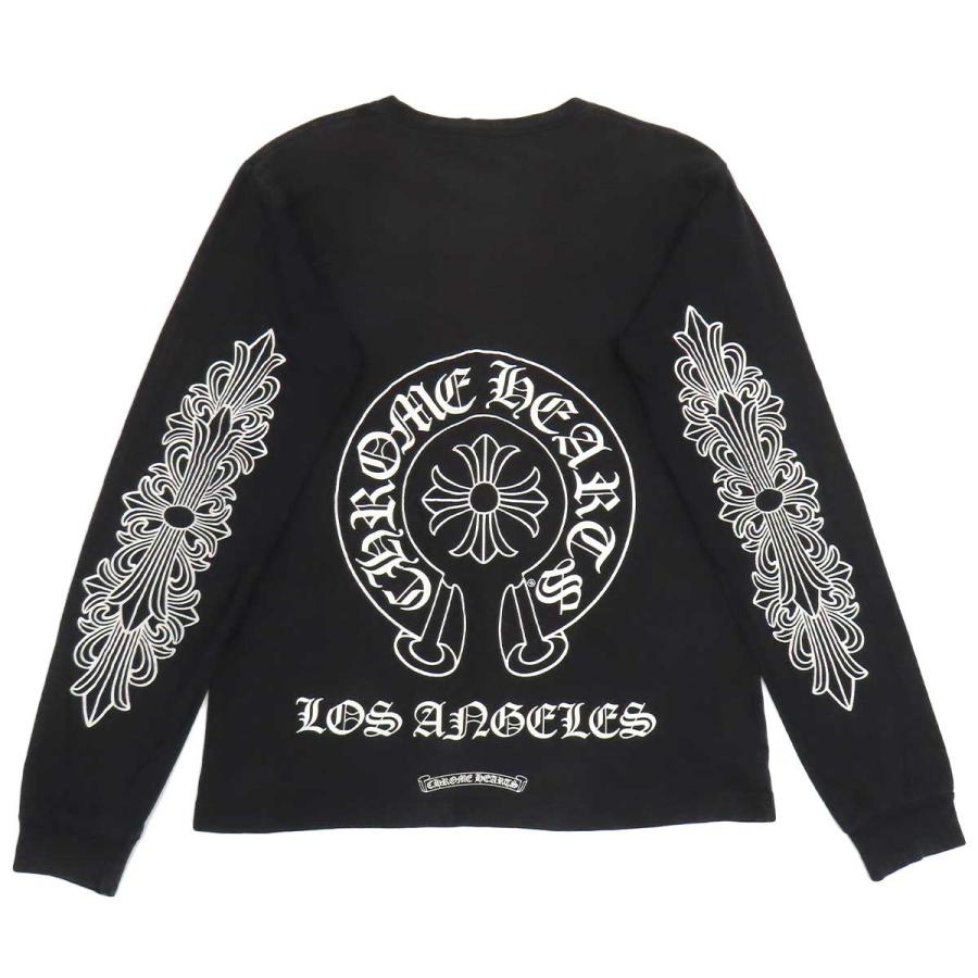 正規品 CHROME HEARTS クロムハーツ フローラルホースシュー　ロンT クロムハーツ 袖 フローラル ホースシュー プリント ロングスリーブ T