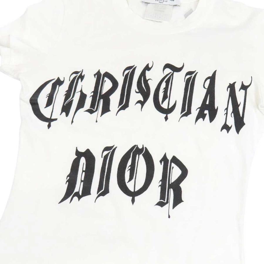 ディオール プリント ロゴ Tシャツ 2E12155022 レディース ホワイト