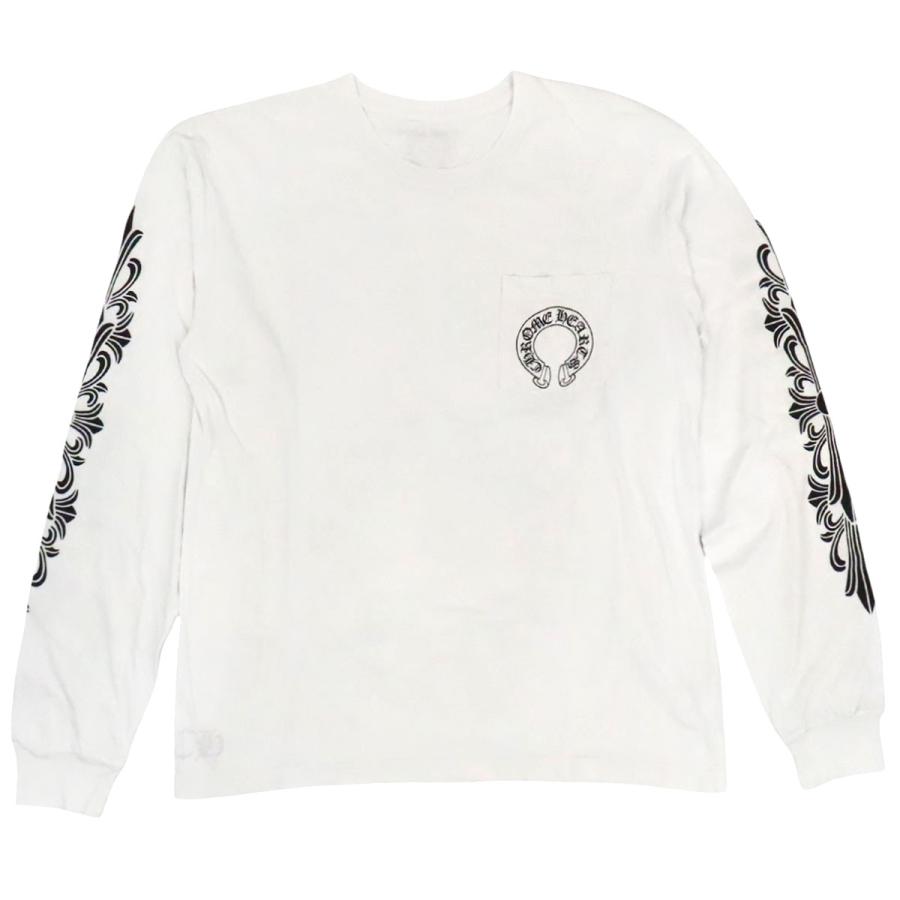 クロムハーツ Floral Cross Horseshoe ロングスリーブ Tシャツ メンズ