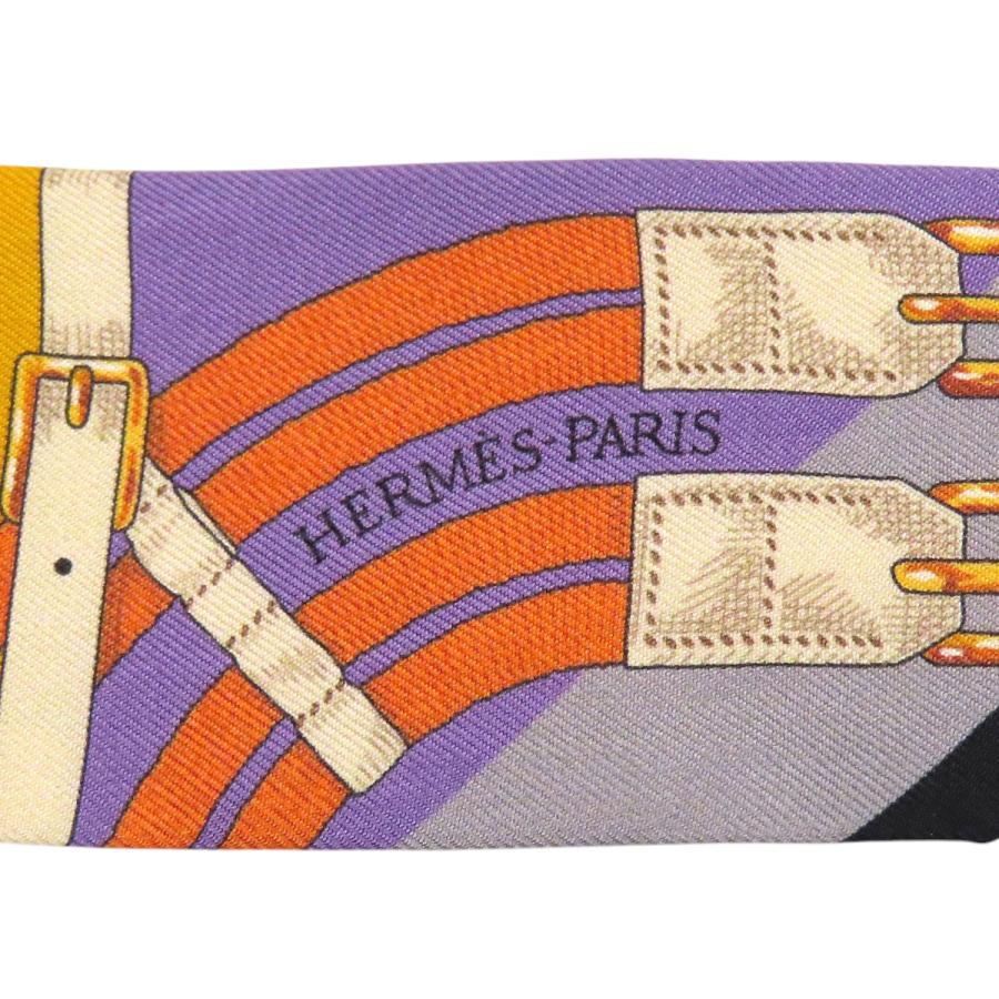 エルメス ツイリー ベルト柄 スカーフ ユニセックス マルチカラー HERMES 【中古】 【アパレル・小物】 HERMES（エルメス） ツイリー ベルト柄 スカーフ ユニセックス マルチ
