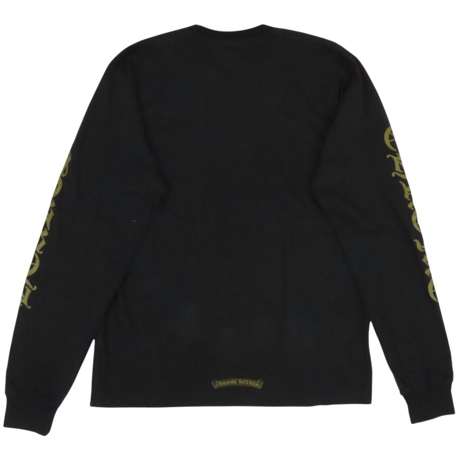 クロムハーツ ネックロゴ ロングスリーブ Tシャツ メンズ ブラック