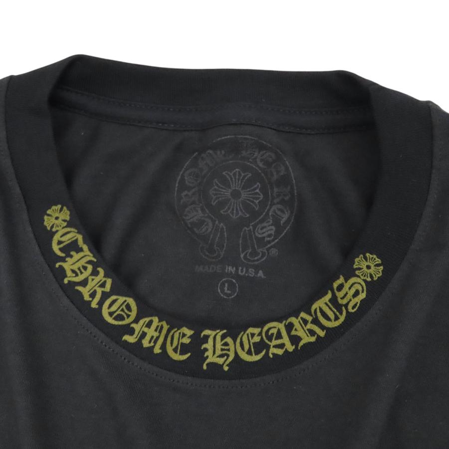 クロムハーツ ネックロゴ ロングスリーブ Tシャツ メンズ ブラック