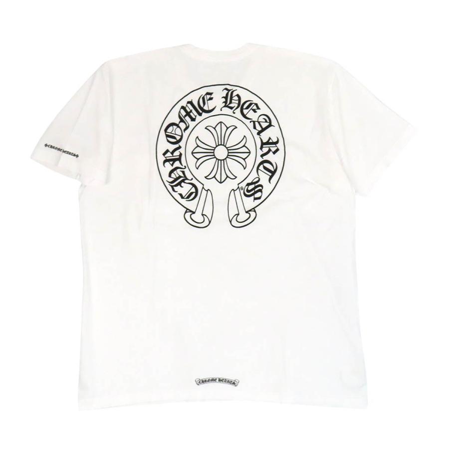 クロムハーツ ホースシュー プリント Tシャツ メンズ ホワイト CHROME