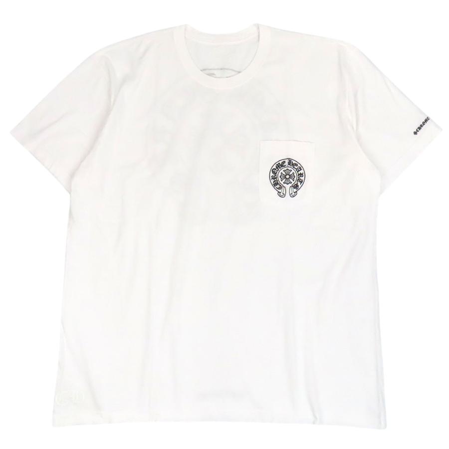 クロムハーツ ホースシュー プリント Tシャツ メンズ ホワイト CHROME