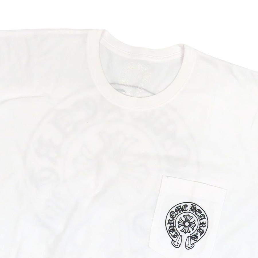 Chrome Hearts - CHROME HEARTS クロムハーツ 半袖Tシャツ サイズM ヴァインダガー ホースシュー グラデーション ホワイト 美品 中古 4b005348 クロムハーツ ホースシュー プリント Tシャツ メンズ ホワイト CHROME
