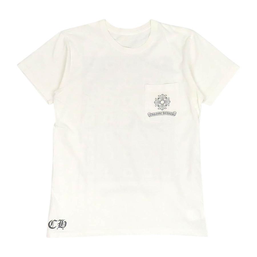 クロムハーツ CHプラス プリント Tシャツ メンズ ホワイト CHROME