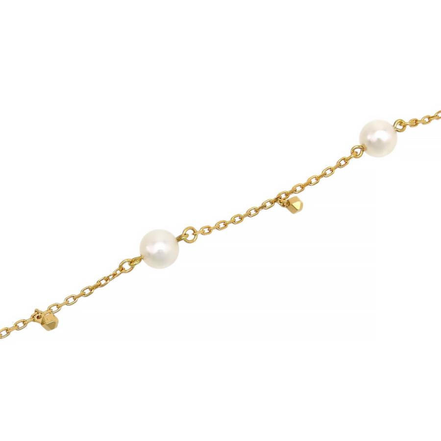 ミキモト　ステーションブレスレット K18 アコヤパール MIKIMOTO（ミキモト） アコヤ パール ステーション ブレスレット #18.5