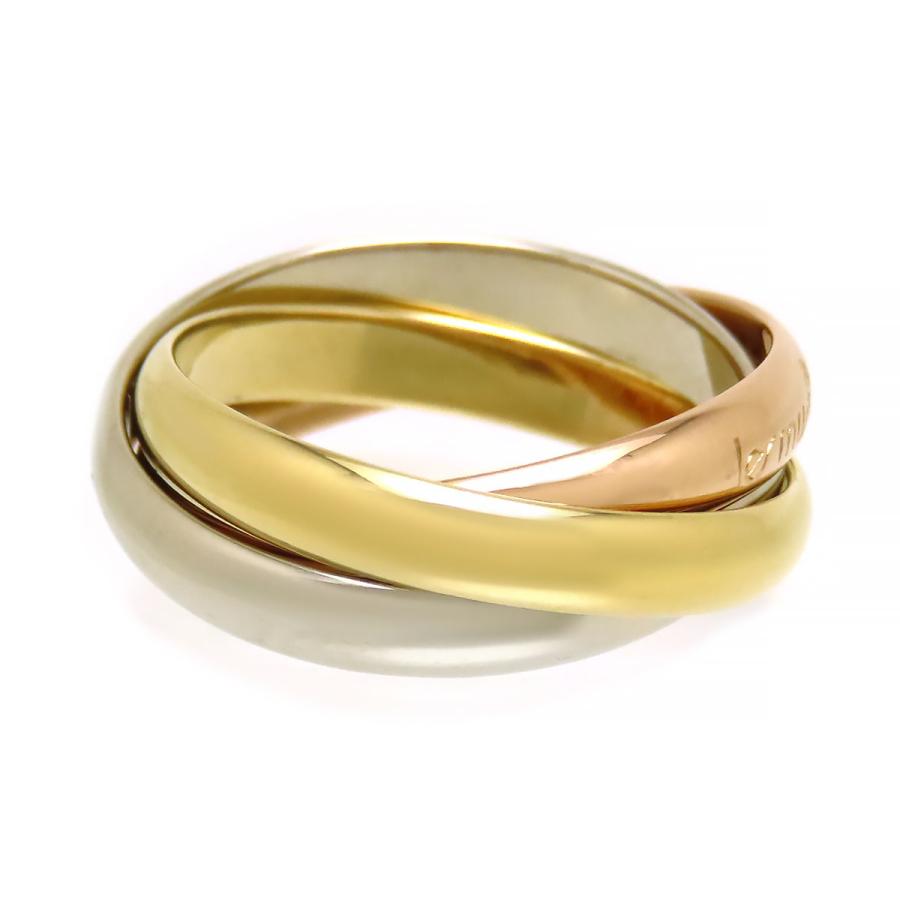 Cartier（カルティエ） トリニティ リング #56 750 (K18WG K18YG K18PG