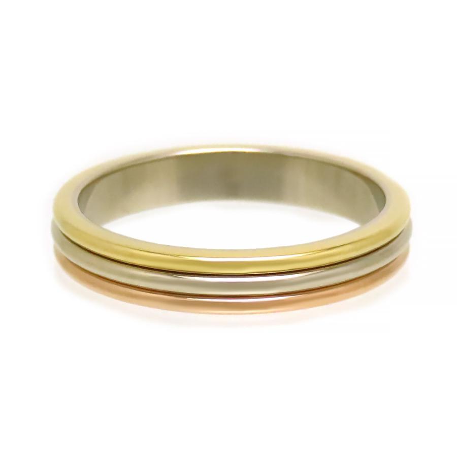 Cartier（カルティエ） スリーゴールド ウェディング リング #60 750