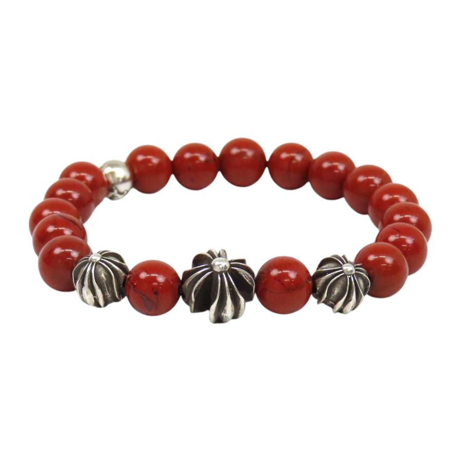 クロムハーツ BEAD 8mm ビーズ ブレスレット ユニセックス レッド