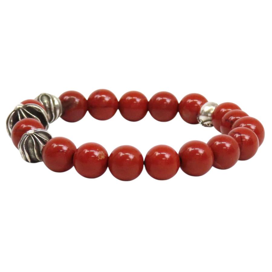 クロムハーツ　ビーズ　Bead12 ブレスレット クロムハーツ BEAD 8mm ビーズ ブレスレット ユニセックス レッド