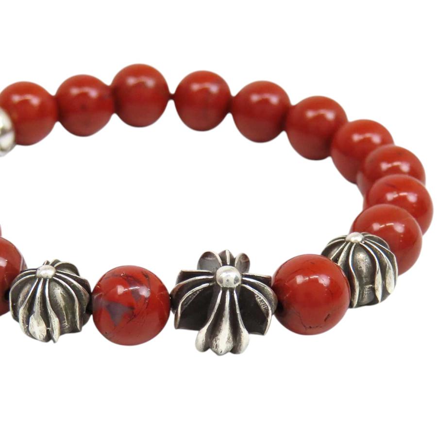 クロムハーツ BEAD 8mm ビーズ ブレスレット ユニセックス レッド