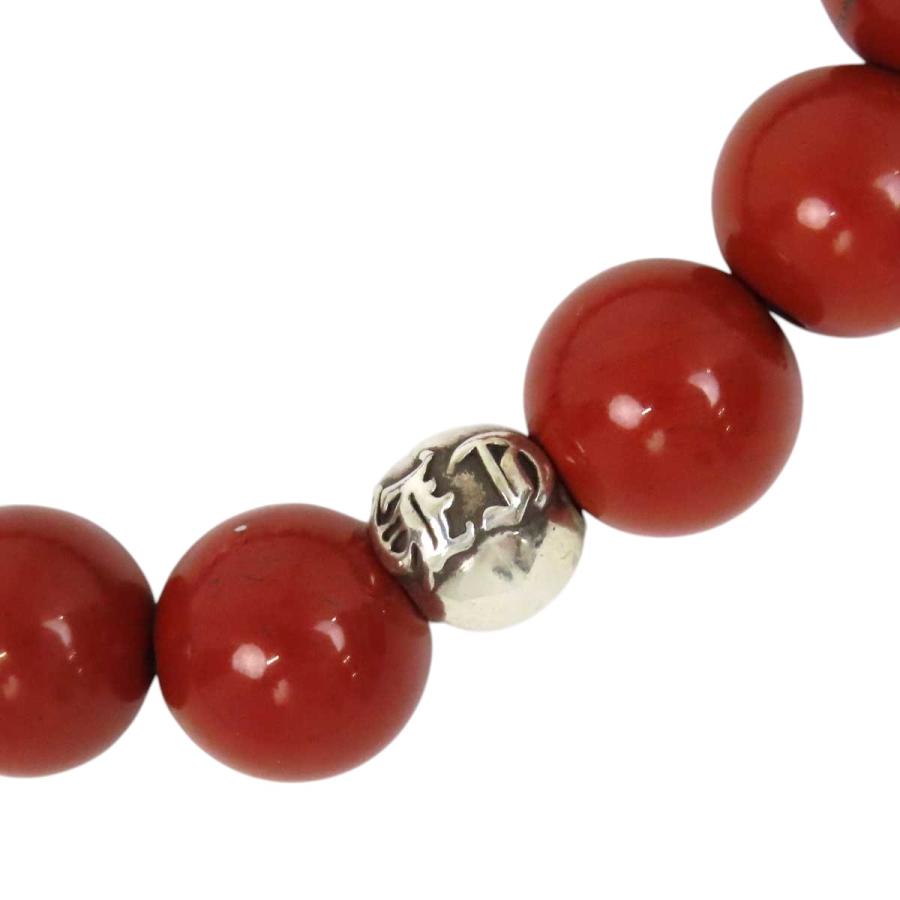 クロムハーツ BEAD 8mm ビーズ ブレスレット ユニセックス レッド