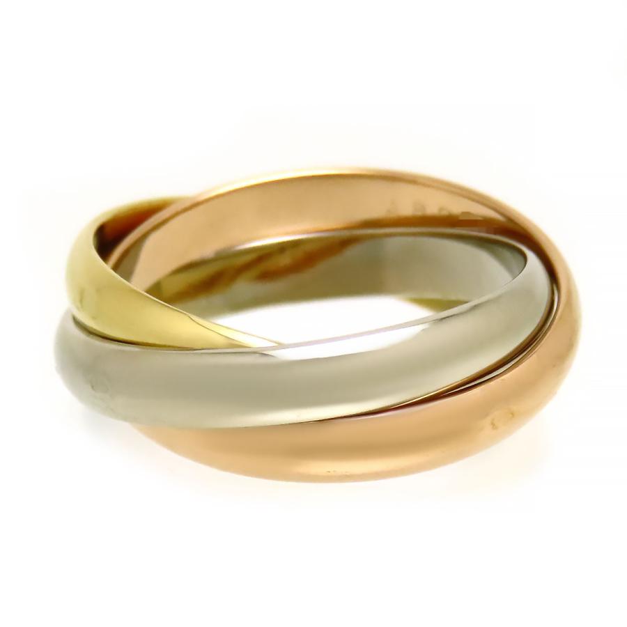Cartier（カルティエ） トリニティ リング #56 750 (K18WG K18YG K18PG