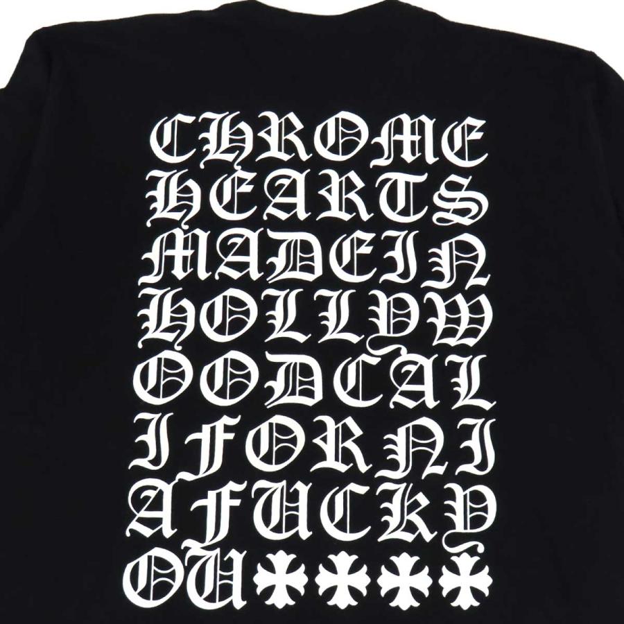 CHROME HEARTS クロムハーツ ロンT M メイドインハリウッド黒 クロムハーツ MADE IN HOLLYWOOD ロングスリーブ Tシャツ メンズ
