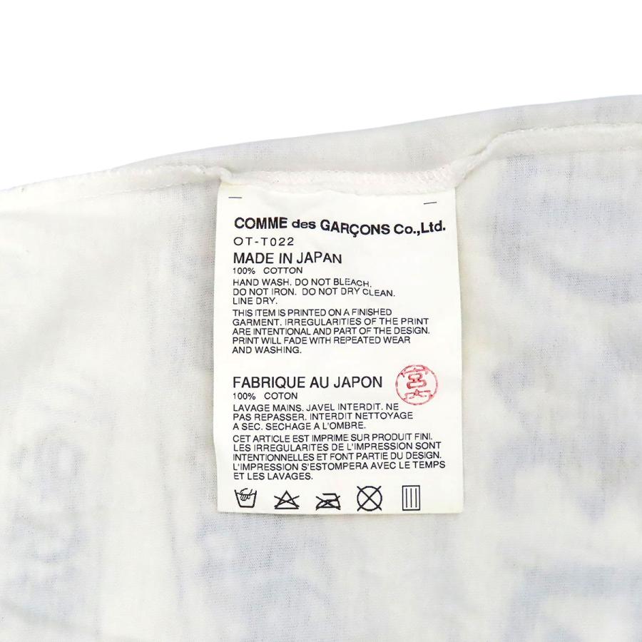 クロムハーツ コムデギャルソン スクロールラベル プリント Tシャツ OT