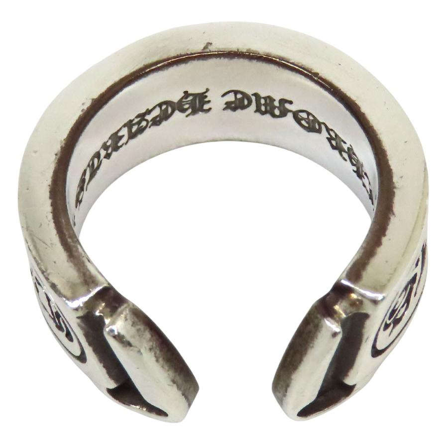 クロムハーツ ラージ スクロール ラベル リング 21号 SV925 ユニセックス CHROME HEARTS 【中古】 【アパレル・小物】 クロムハーツ ラージ スクロール ラベル リング 21号 SV925 ユニ