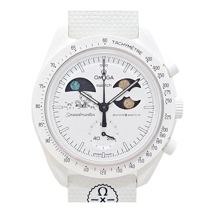 OMEGA×swatch オメガ×スウォッチ/ミッショントゥザムーンフェイズ/フルムーン/スヌーピー/SO33W700/SAランク/18【中古】 OMEGA（オメガ） オメガ×スウォッチ ミッション トゥ ザ ムーン