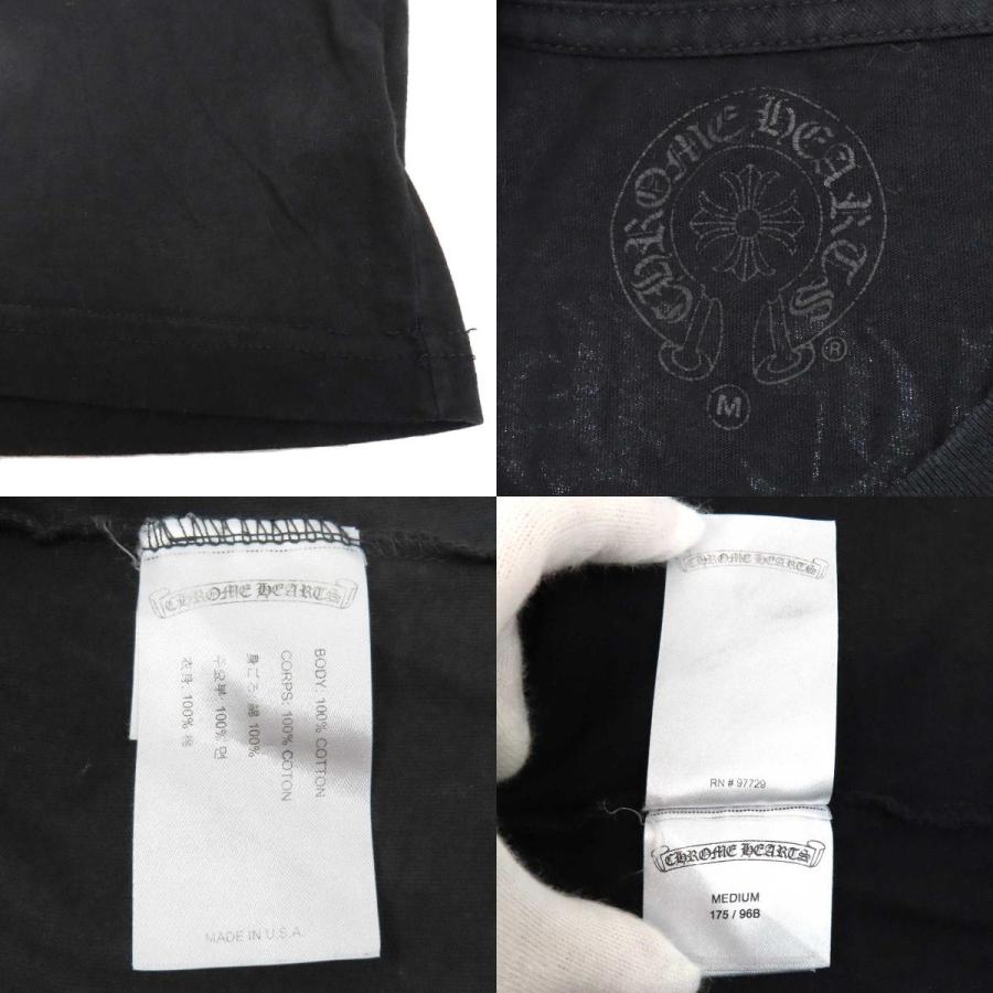 クロムハーツ アーチロゴ ロングスリーブ Tシャツ メンズ ブラック