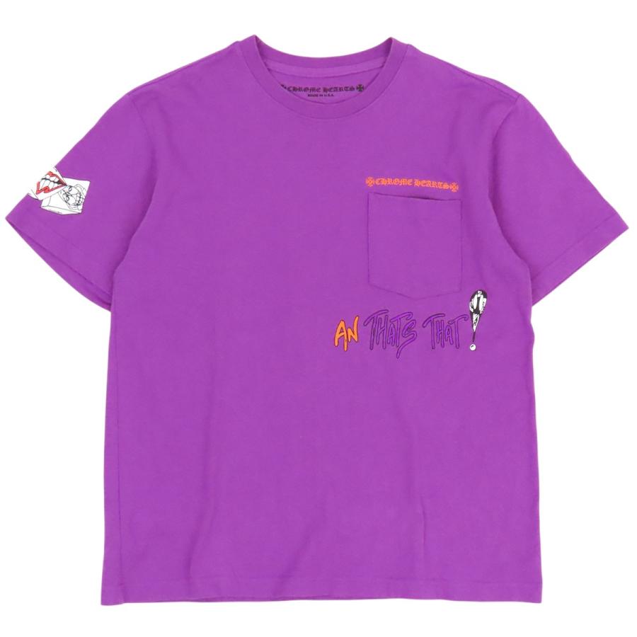 クロムハーツ I WANT MORE NOT LESS 半袖 Tシャツ メンズ パープル