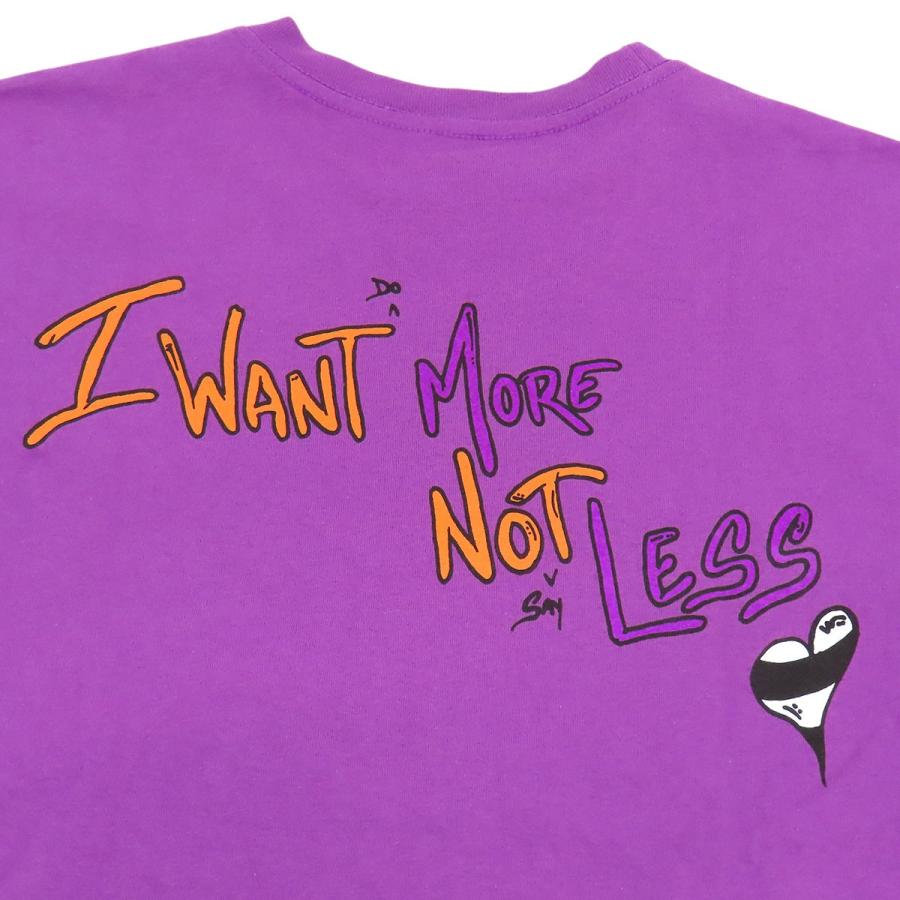 クロムハーツ I WANT MORE NOT LESS 半袖 Tシャツ メンズ パープル