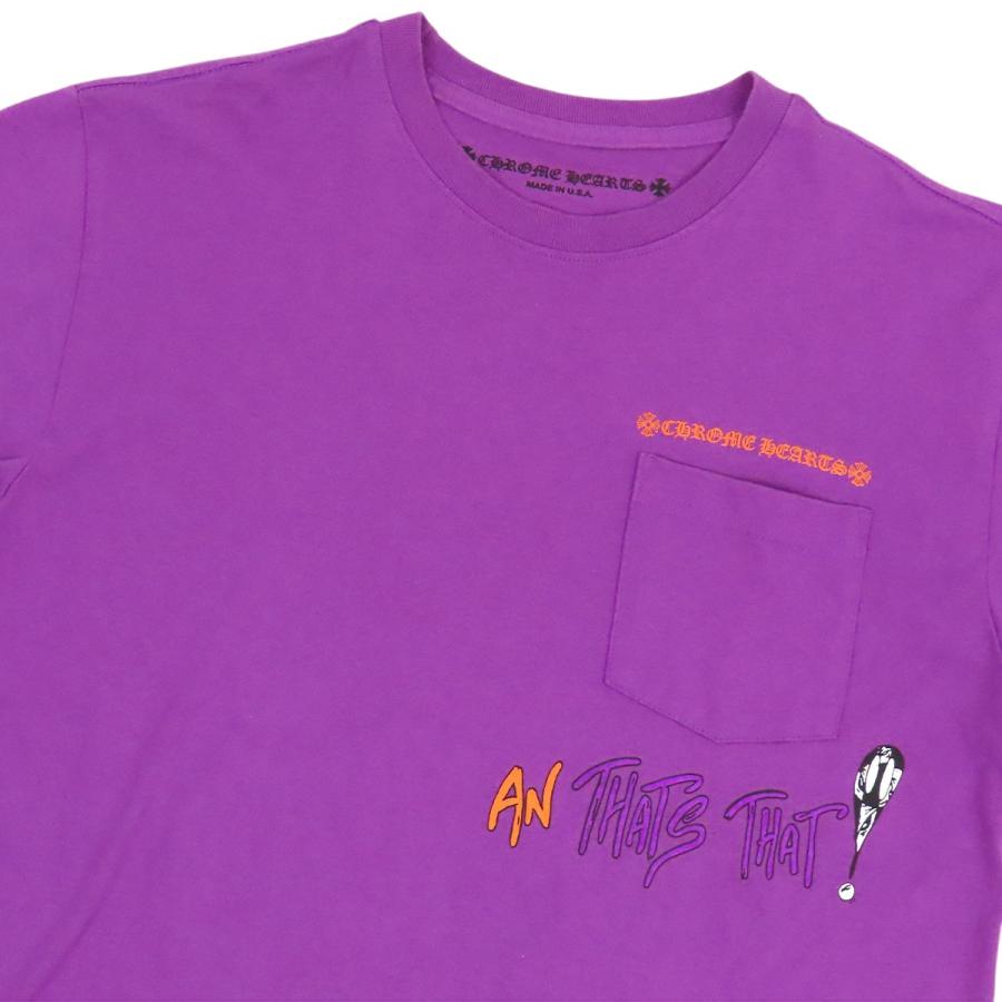 クロムハーツ I WANT MORE NOT LESS 半袖 Tシャツ メンズ パープル