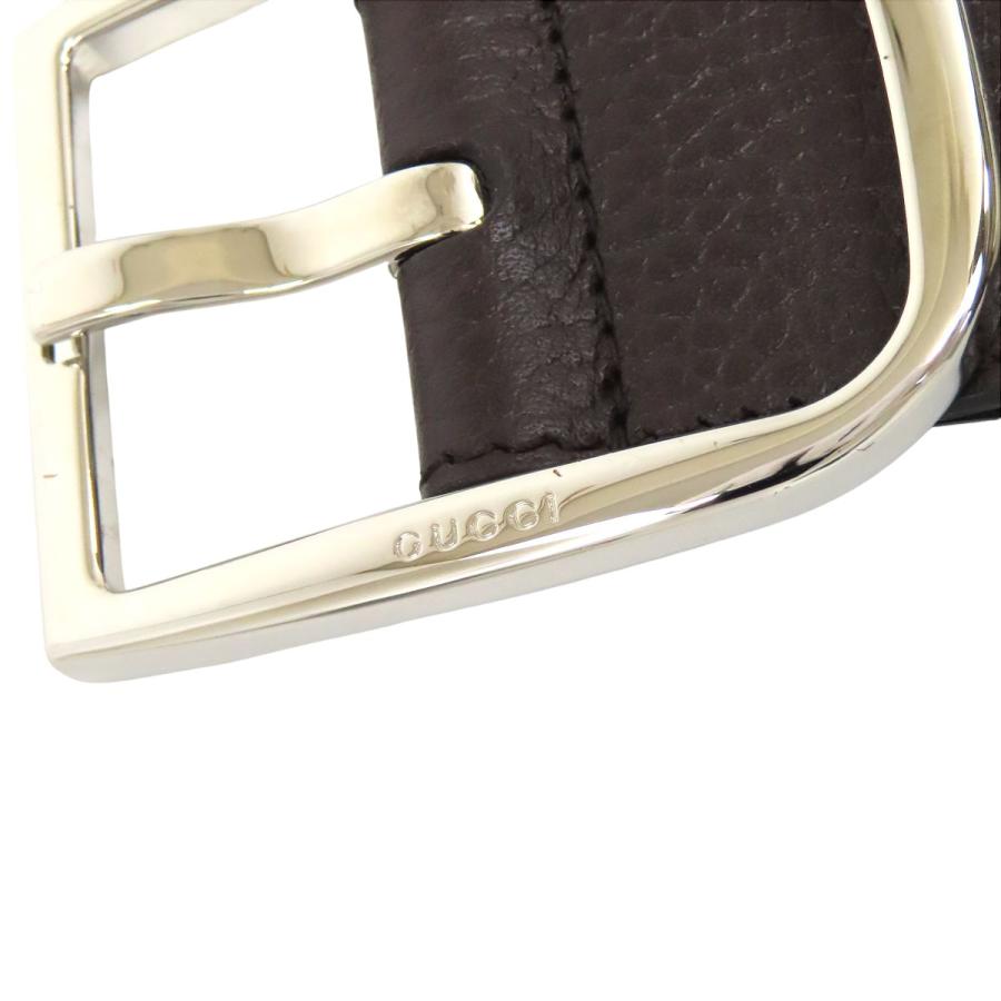 GUCCI（グッチ） GG キャンバス レザー ベルト 95/38 449716 ユニ