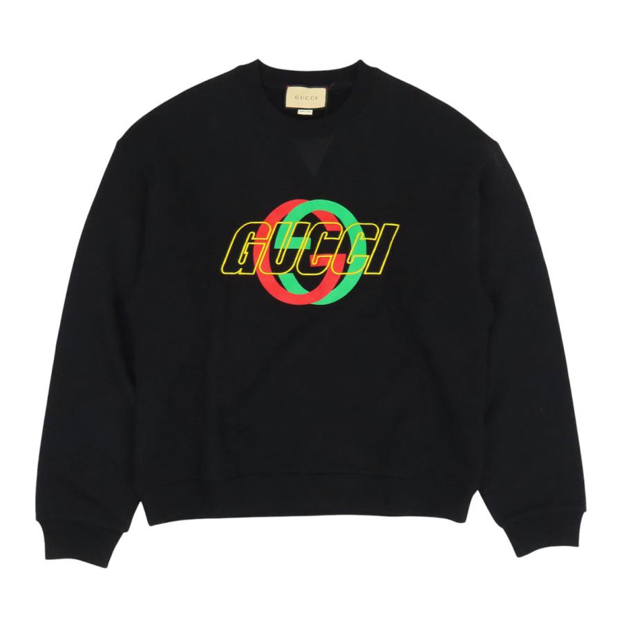 グッチ ロゴ 刺繍 スウェット 768460 メンズ ブラック GUCCI 【中古】 【アパレル・小物】 GUCCI（グッチ） ロゴ 刺繍 スウェット 768460 メンズ ブラック 中古