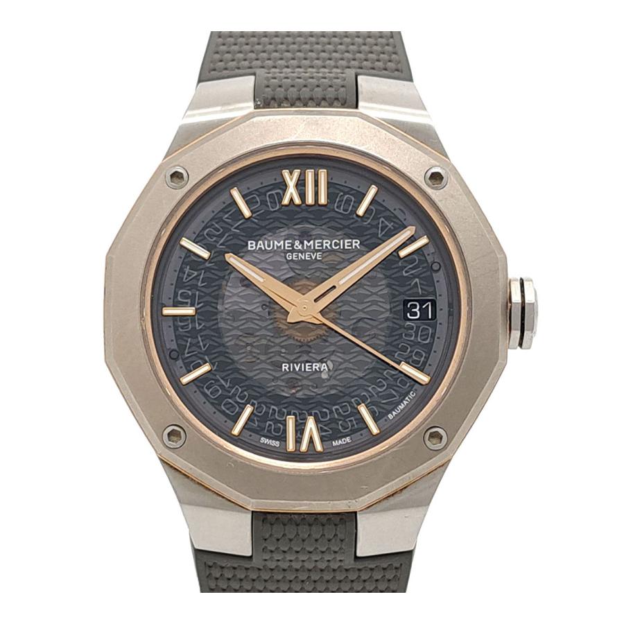 ボーム＆メルシエ リビエラ M0A10720 自動巻き ステンレススティール チタン メンズ Baume & Mercier 【中古】 【時計】 ボーム＆メルシエ リビエラ M0A10720 自動巻き ステンレススティール