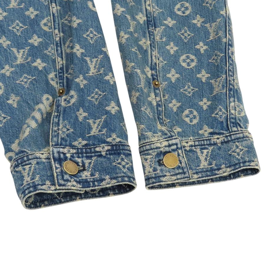 ルイヴィトン シュプリーム コラボ モノグラム デニムジャケット HDA91WALL メンズ ブルー LOUIS VUITTON 【中古】 【アパレル・小物】 LOUIS VUITTON（ルイ・ヴィトン） シュプリーム コラボ モノグラム