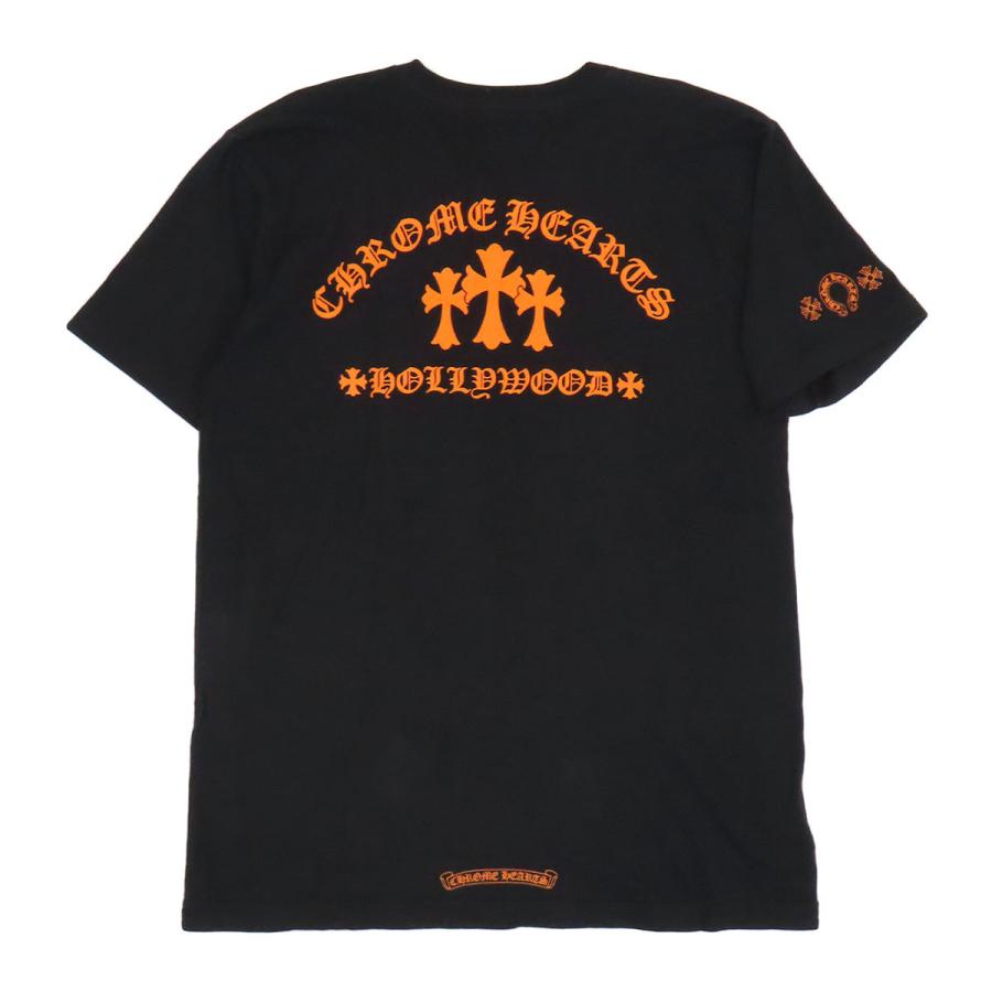 クロムハーツ CHROME HEARTSクロス Tシャツ サイズS （穴あり） クロムハーツ バック セメタリークロス プリント Tシャツ メンズ