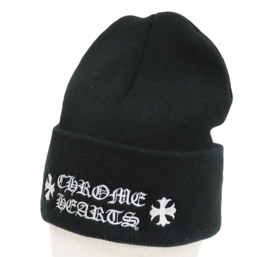 SI　CHROME HEARTS CHプラス刺繍ビーニー ニット帽 クロムハーツ CHプラス ロゴ エンブロイダリー ニットキャップ ユニ