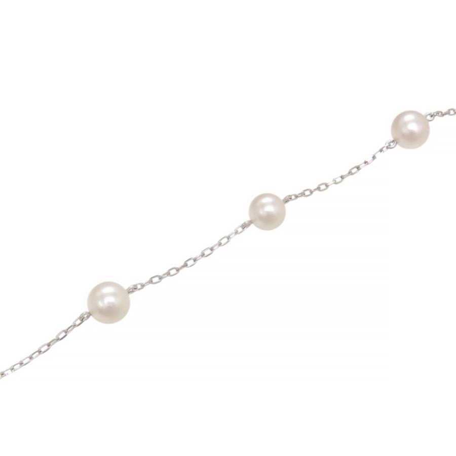 【ミキモト✨K14】 あこや真珠 ブレスレット アコヤパール 8P 美品 テリ強 MIKIMOTO（ミキモト） アコヤ パール ステーション ブレスレット #17.5