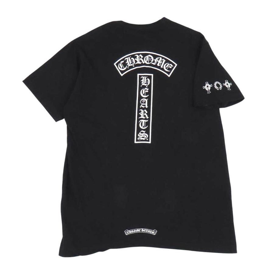 美品✴︎クロムハーツ　半袖　Tシャツ クロムハーツ Tバー ホースシュー 半袖 Tシャツ メンズ ブラック