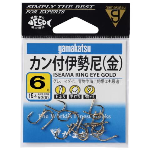 Gamakatsu がまかつ カン付伊勢尼 金 6 : フィッシング