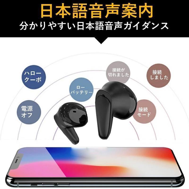 ワイヤレスイヤホン　Bluetooth5.3　通話　iPhone　Android 楽天市場】ワイヤレスイヤホン Bluetooth5.3 ENCノイズキャンセリング