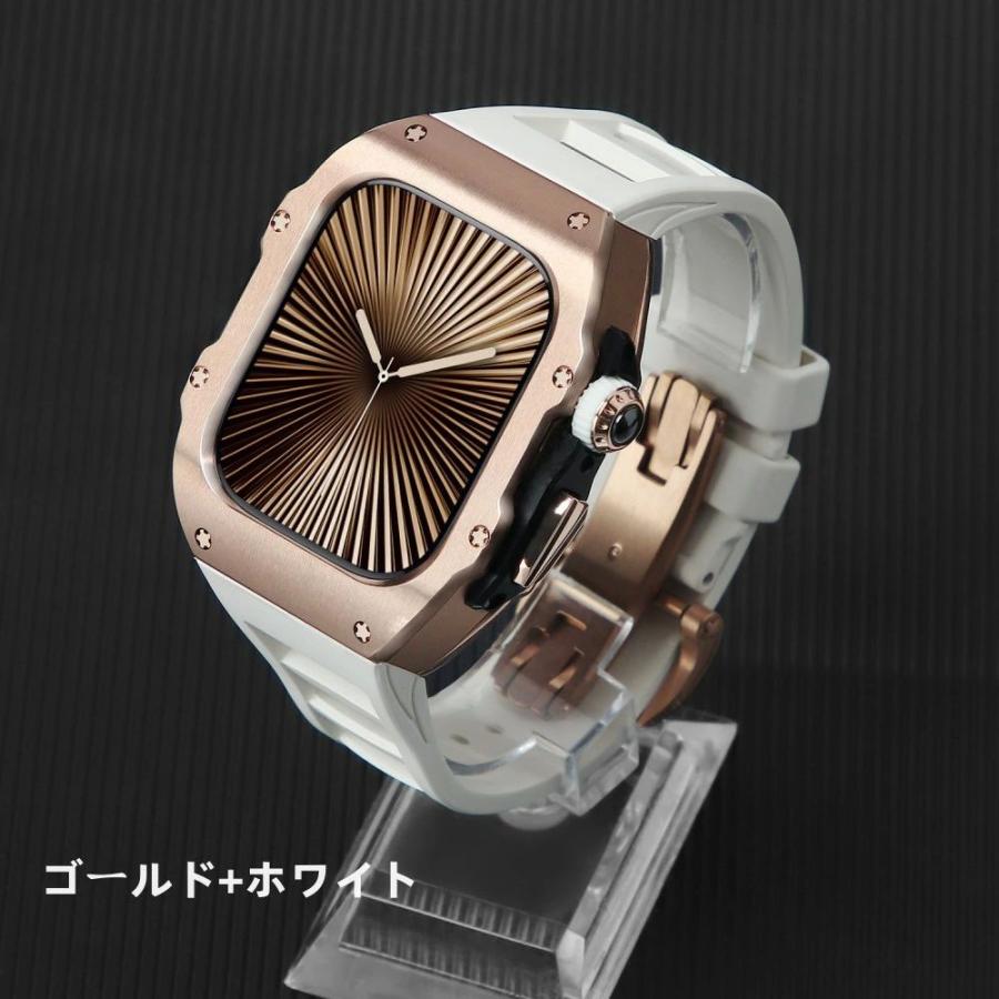送料無料 Apple Watch s11 一体型 バンド  高級 Apple Watch 10 42MM Apple Watch s11 42MM 46MM  交換 高級感  耐衝撃  一体型 ステンレス交換用バンドApple Waの画像