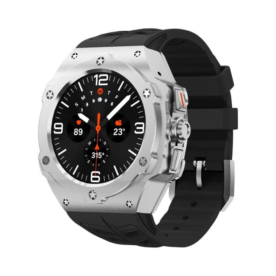 送料無料 galaxy watch Ultra 7 47mm バンド ステンレス 一体型 交換用 バンドカバーバンド プレゼント レザー メンズ galaxy watch 7 Ultra 47mm ステンレス_6