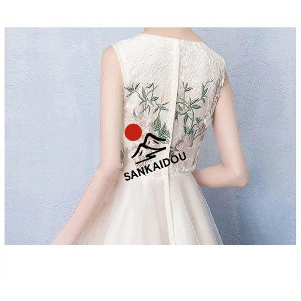 ドレス 大人 ピアノ発表会 ドレス 演奏会 結婚式 パーティードレス ファスナー フィッシュテールドレス お呼ばれ 袖あり 高級感 二次会 20代 30代 きれいめ 可愛_7