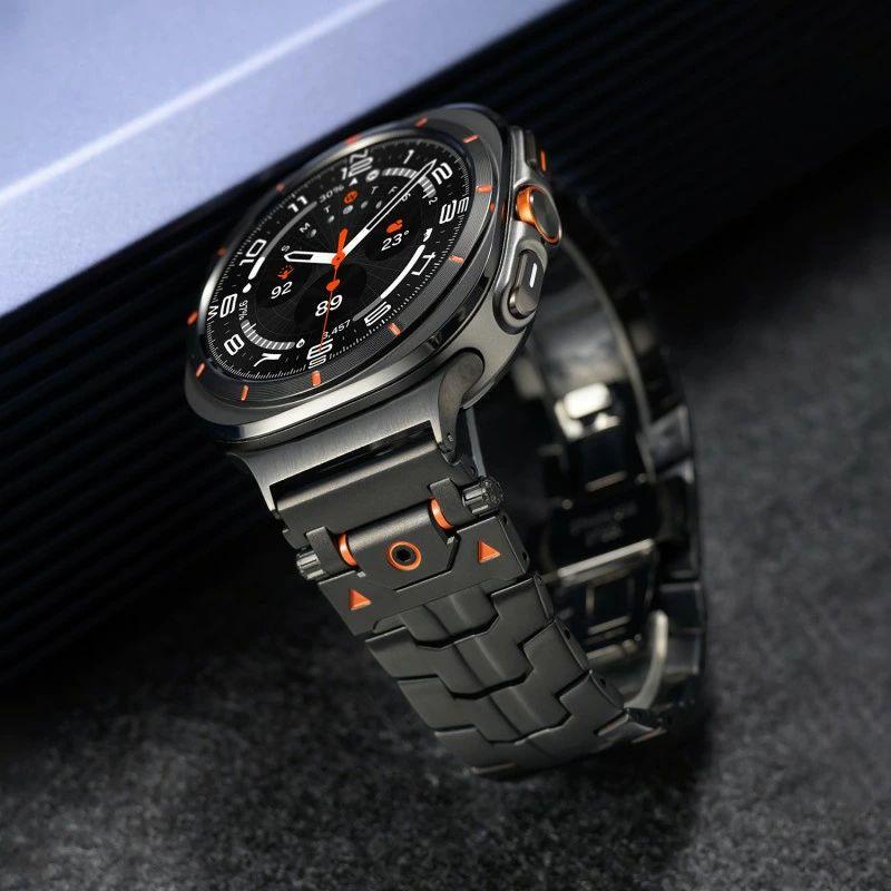 送料無料 galaxy Watch7/8Ultra  ステンレス  交換用 バンド ステンレスバンド プレゼント レザー メンズ galaxy watch 8/8classic ステンレス バンド  galaxy wの画像
