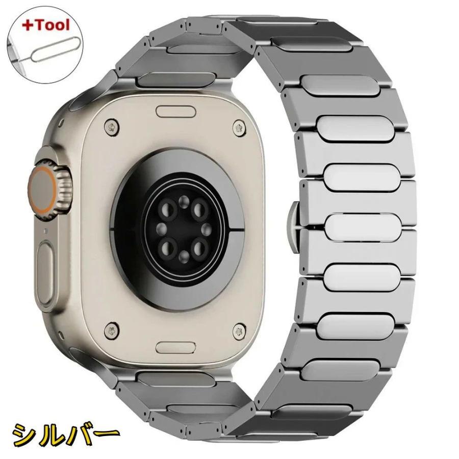 送料無料 Apple Watch 11 チタン合金 バンド 10 46mm SE series 9 8 7