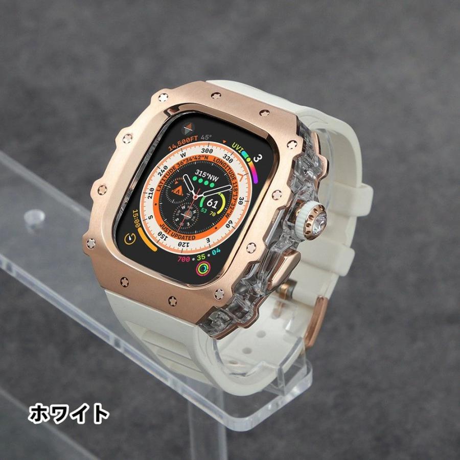 送料無料 Apple Watch s11  ステンレス一体型 バンド フレーム保護 高級 Apple Watch 10 Apple Watch s11 46MM 一体型交換用バンド46mm 交換 高級感  耐衝撃プレの画像