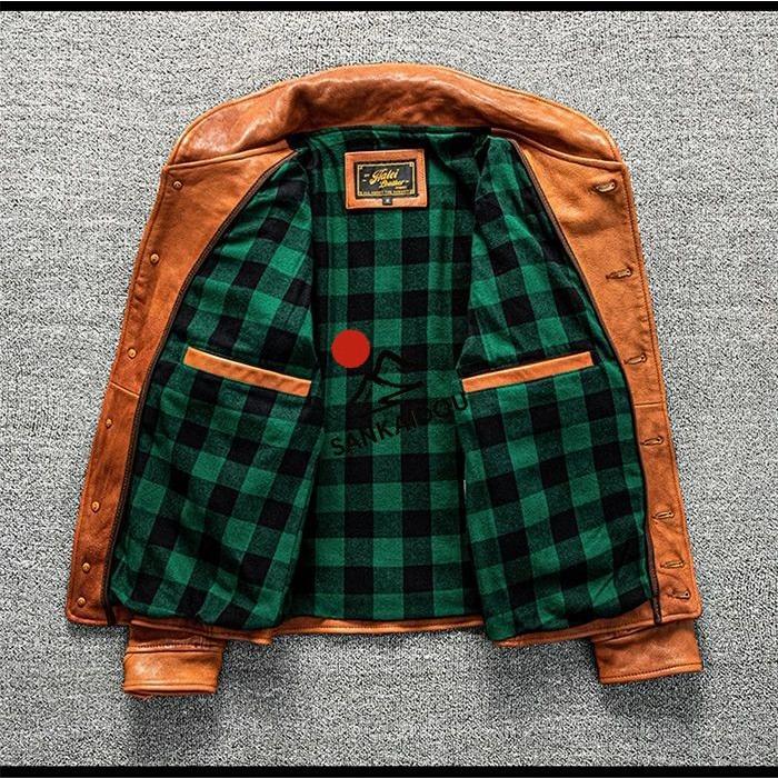 M~5XL 高級感 本革ジャケット メンズ 羊革 レザージャケット ラムレザー フライトジャケット 本革 革ジャン ヴィンテージ加工 バイクジャケット 男性 ライダースの画像