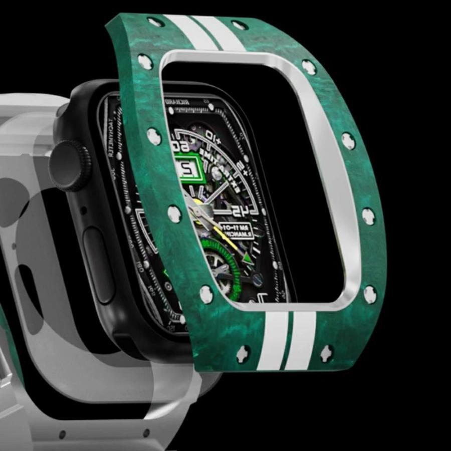 送料無料 apple watch 一体型 バンド   Apple Watch 9 バンド  Apple Watch SE/4/5/6/7/8/SE2 一体型 バンド 交換用バンド apple watch 8 44 mm 45mm カバーバンの画像