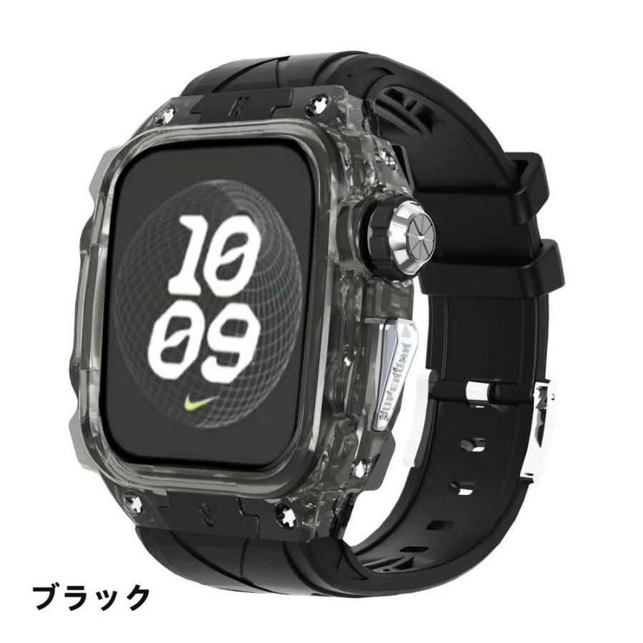 送料無料 Apple Watch s11 一体型 交換用バンド Apple Watch s11 46mm バンド TPUケース Apple Watch 46mm Apple Watch series11 46mm Apple Watch11 バン_5